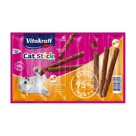 Vitakraft Cat Stick Mini Przysmak dla kota Indyk z Jagnięciną 6 szt.