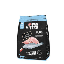 Pan Mięsko karma sucha dla kota Kurczak z pstrągiem S 400 g