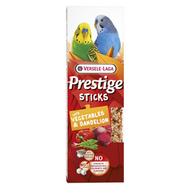 Versele Laga Prestige Sticks Kolby ziarnowe z warzywami i mniszkiem lekarskim dla małych papug 60 g