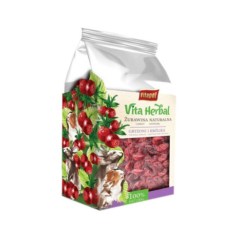 Vitapol Vita Herbal Przysmak dla gryzoni i królików żurawina naturalna 30 g