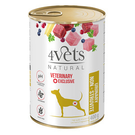 Karma mokra weterynaryjna dla psa ze schorzeniami dróg moczowych 4Vets Urinary Non-struvite 400 g
