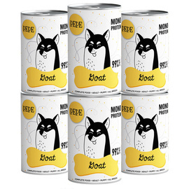 Paka Zwierzaka Karma mokra dla psa PEPE Goat koza zestaw 6 x 400 g
