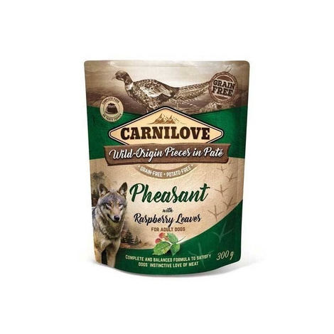 Carnilove Dog Pouch mokra karma dla psa Bażant i Malina 300g