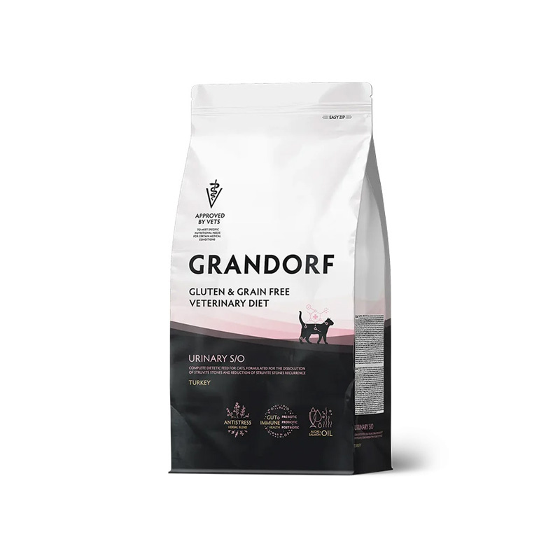 Grandorf Urinary S/O Sucha karma weterynaryjna dla kotów z indykiem 400 g