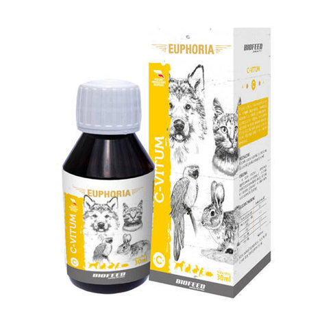 Biofeed Euphoria C-Vitum Witamina C lewoskrętna dla zwierząt domowych 30 ml