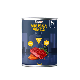 Gaczoo Miejska Miska karma mokra dla psa stek wołowy 400 g