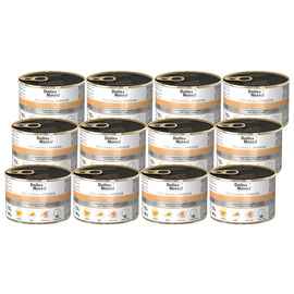 Karma mokra dla psów małych ras Dolina Noteci Premium z bażantem, dynią i makaronem zestaw 12 x 185 g