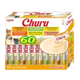 Inaba Churu Przysmak dla kota z kurczakiem pakiet 60 x 14 g