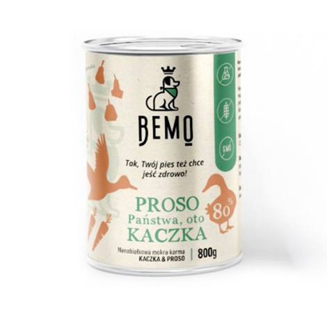 Bemo Monobiałkowa mokra karma dla psów z kaczką PROSO Państwa, oto KACZKA! 800 g