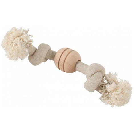 Zolux Wild Mix Giant Zabawka szarpak dla psa sznur z drewnianym krążkiem