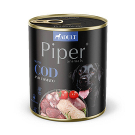 Mokra Karma dla psa Piper Animals z dorszem i pomidorem 800 g
