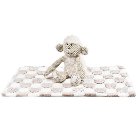 Barry King Zabawka pluszowa dla psa Zestaw Owieczka 27 cm z kocykiem 70 x 60 cm