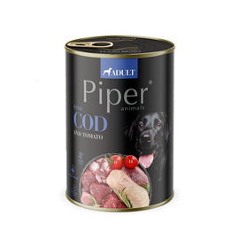 Mokra Karma dla psa Piper Animals z dorszem i pomidorem 400 g