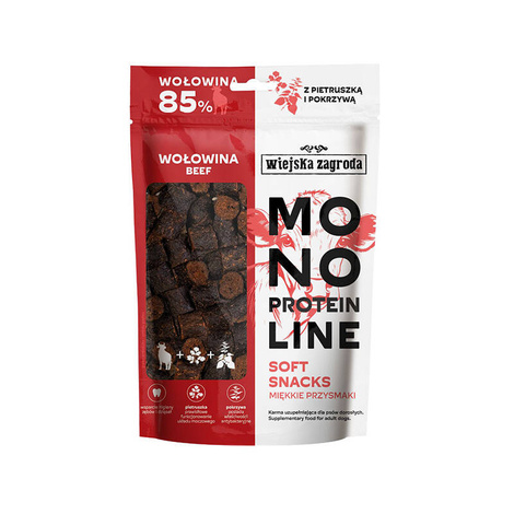 Wiejska Zagroda Przysmak dla psa Monoproteinowy miękkie snacks Wołowina (dorosły) 115g