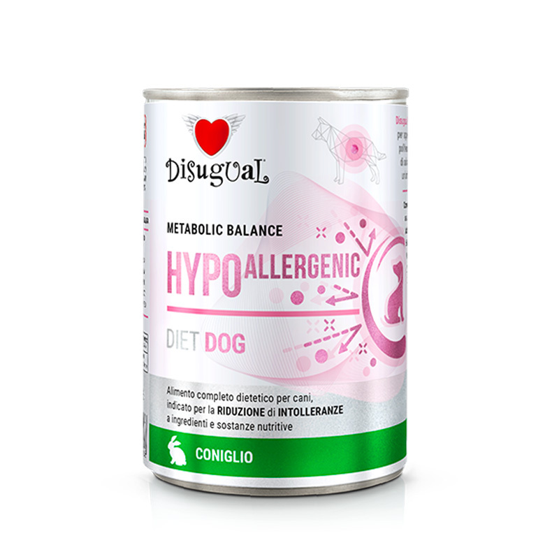 Disugual Weterynaryjna Hypoallergenic Karma mokra dla psa alergika Królik 400 g