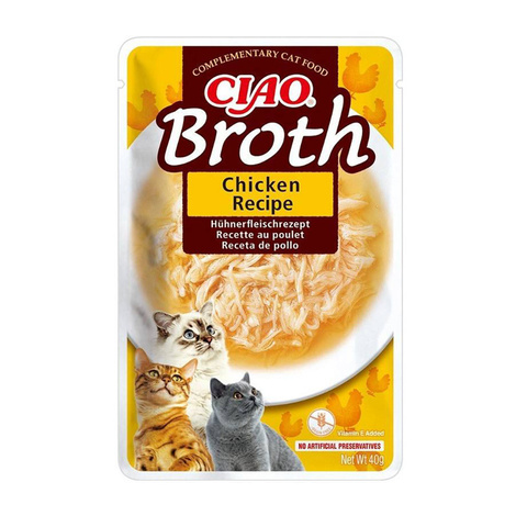 Inaba Broth Karma dla kota z kawałkami kurczaka w rosole 40 g