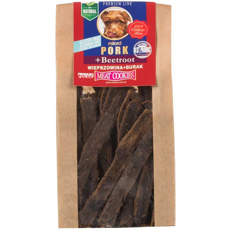 Milord Ciastka dla psa wieprzowina i burak 80 g
