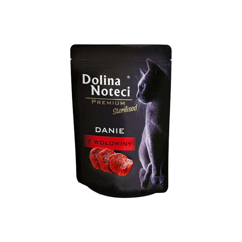 Mokra karma dla kota Dolina Noteci Premium Sterilised danie z wołowiny 85 g
