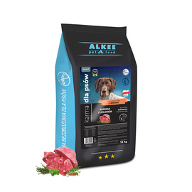 ALKEE karma dla psa sucha Sarnina z jeleniem dla dorosłych psów wszystkich ras 12 kg