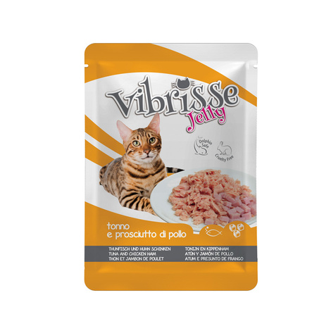 Vibrisse Jelly mokra karma dla kota w galarecie tuńczyk szynka 70 g