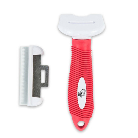 Over Zoo Zgrzebło do usuwania podszerstka i martwego włosa dla psów i kotów wielkość M