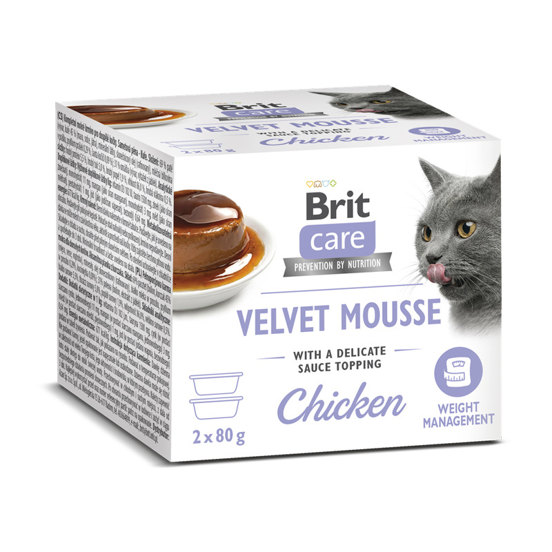 Brit Care Cat Velvet Mousse mokra karma dla kota Kurczak 2 x 80 g