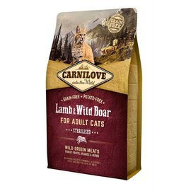 Sucha karma dla kota Carnilove Cat Jagnięcina i Dzik Sterilised 2 kg