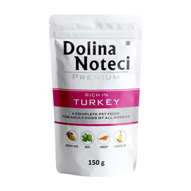 Mokra karma dla psa Dolina Noteci Premium bogata w indyka saszetka 150 g