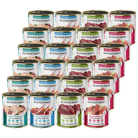 Super Rafi Mokra karma dla psa mix smaków zestaw 24 x 800 g
