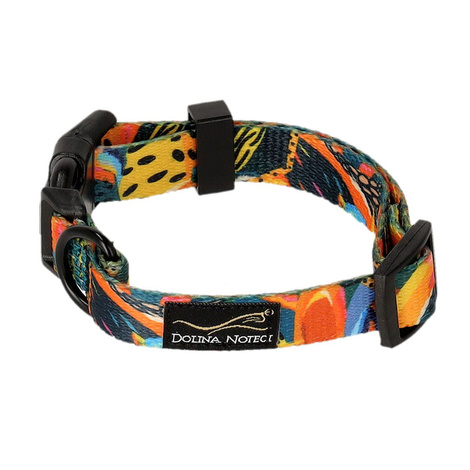 Dolina Noteci Obroża regulowana dla psa Tropikalna Przygoda S 1,6 cm x 20 - 33 cm