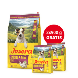 Josera Mini Karma sucha dla psów małych ras kurczak z ryżem 10 kg + gratis Josera Mini Karma sucha dla psów małych ras kurczak z ryżem 900 g  x 2