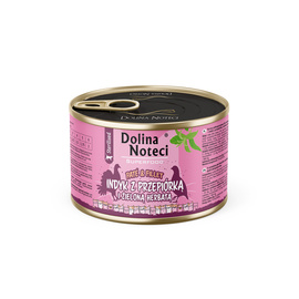 Mokra karma dla kota po sterylizacji indyk z przepiórką i zieloną herbatą Dolina Noteci Superfood Pasztet & Filet 185 g