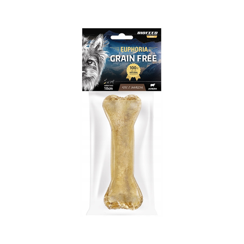 Biofeed Euphoria Kość przysmak gryzak dla psa z jagnięciną 10 cm