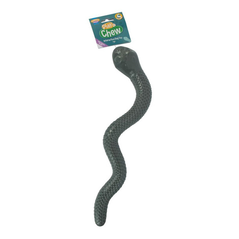 Cooper & Pals Zabawka z piszczałką dla psa wąż czarny 38 cm