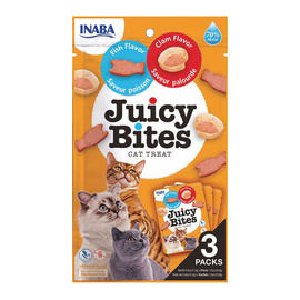 Inaba Juicy Bites Przysmak dla kota Ryba i małża 3 x 11,3 g