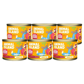 Animal Island Mokra karma dla kota kurczak łosoś zestaw 6 x 200 g