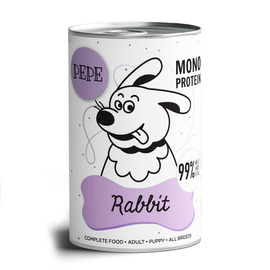 Paka Zwierzaka Karma mokra PEPE Rabbit (królik) 400g