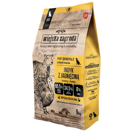 Wiejska Zagroda Sucha karma dla psa indyk z jagnięciną 9 kg