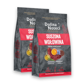 Dolina Noteci Premium Karma suszona dla kota wołowina zestaw 2 x 2 kg