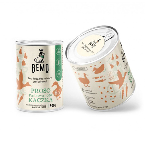 Bemo Monobiałkowa mokra karma dla psów z kaczką PROSO Państwa, oto KACZKA! 800 g