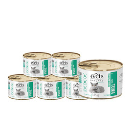 4Vets Natural Mokra karma dla kota z tuńczykiem zestaw 6 x 185 g