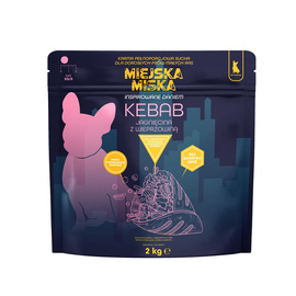 Gaczoo Miejska Miska Sucha karma dla psów małych ras XS/S Kebab Jagnięcina 2 kg