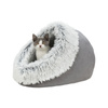 Trixie Harvey Legowisko zamknięte dla psa lub kota szaro-białe 35 x 26 x 41 cm