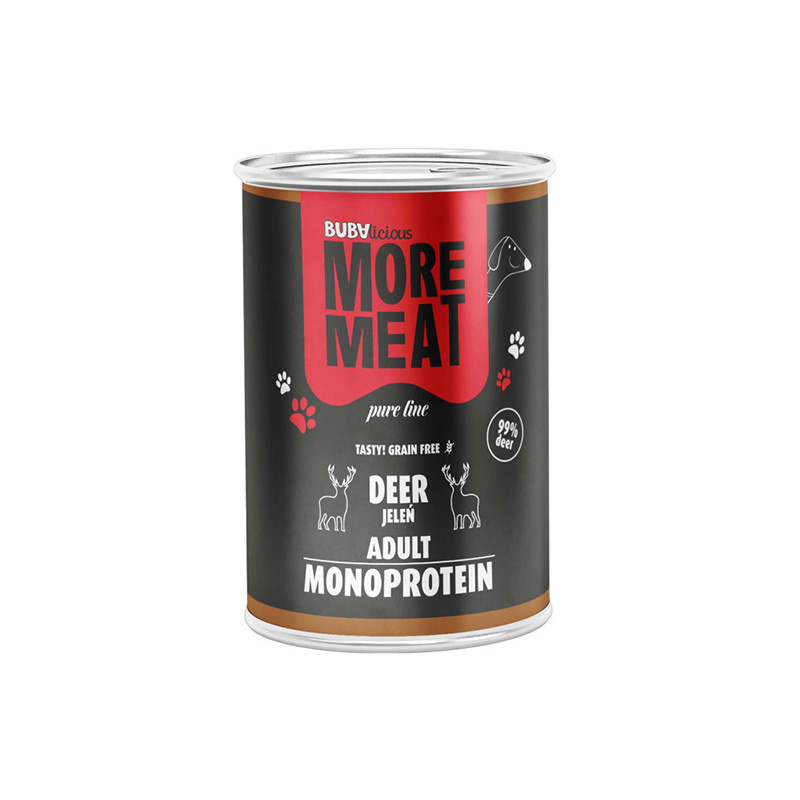 BUBAlicious mokra karma dla psa mono Pure jeleń 400 g