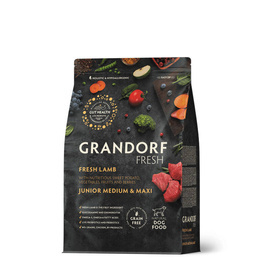 Grandorf Dog Fresh Lamb Junior Karma sucha dla psów juniorów średnich i dużych ras Jagnięcina 1kg