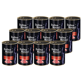 Mokra karma dla kota bogata w cielęcinę Dolina Noteci Premium zestaw 12 x 400 g