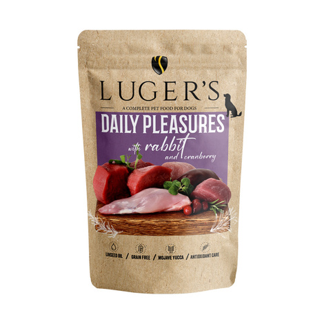 Karma mokra dla psa Luger's Daily Pleasures z królikiem i żurawiną 500 g