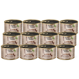 Mokra karma dla kota jeleń z cielęciną i koprem włoskim Dolina Noteci Superfood Pasztet & Filet zestaw 12 x 185 g