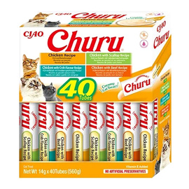 Inaba Cat Churu Chicken Przysmak dla kota z kurczakiem pakiet 40 x 14 g