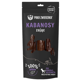 Paka Zwierzaka Kabanosy dla psa 100% mięsa zając 3 szt.
